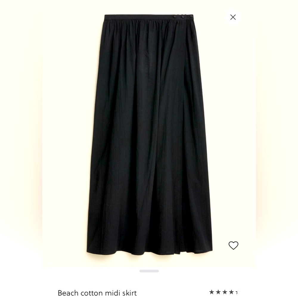 J. Crew Beach cotton Midi Skirt. New with tag. Size medium